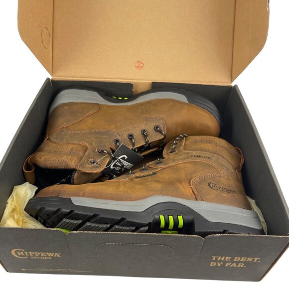 Chippewa Safety Toe Work Boots 10EE Style 31001 New in Box - Picture 3 of 9
